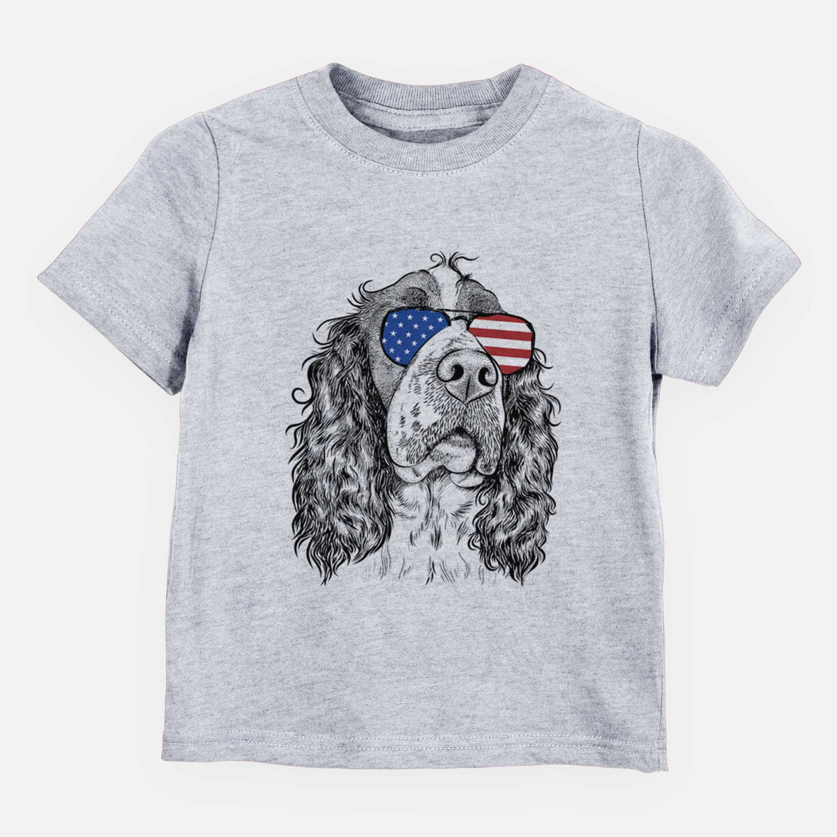 USA Millie Mae the English Springer Spaniel - Kids/Youth/Toddler Shirt