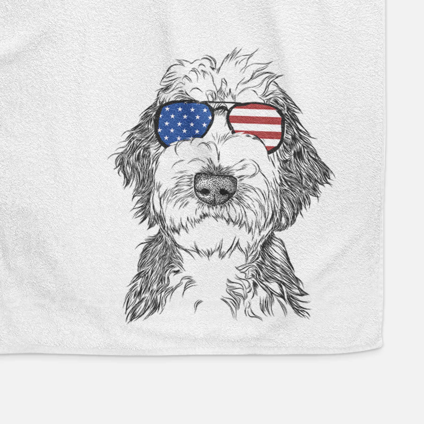 Milo Fluff the Sheepadoodle Decorative Hand Towel