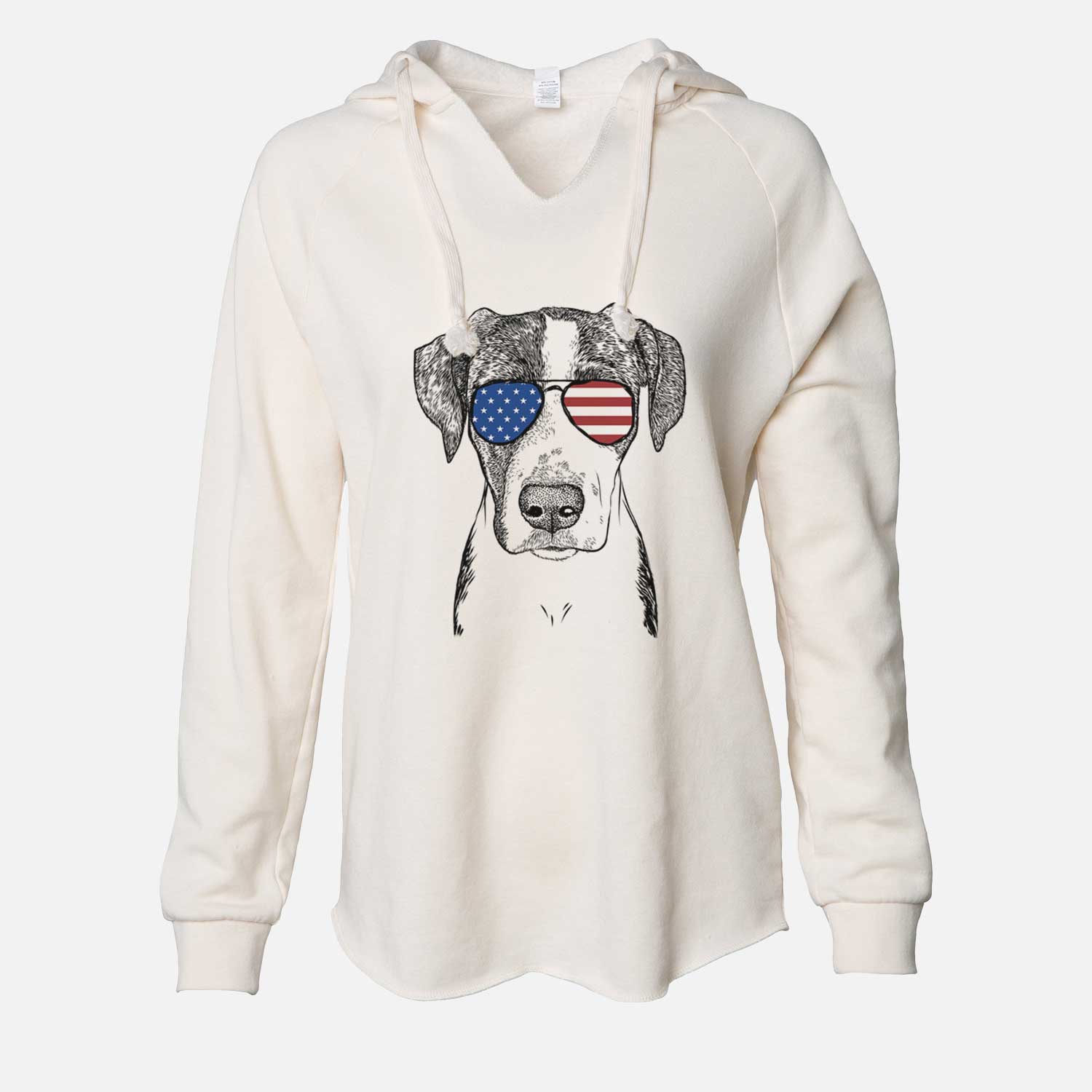 USA Milo the Mixed Breed - Cali Wave Hooded Sweatshirt