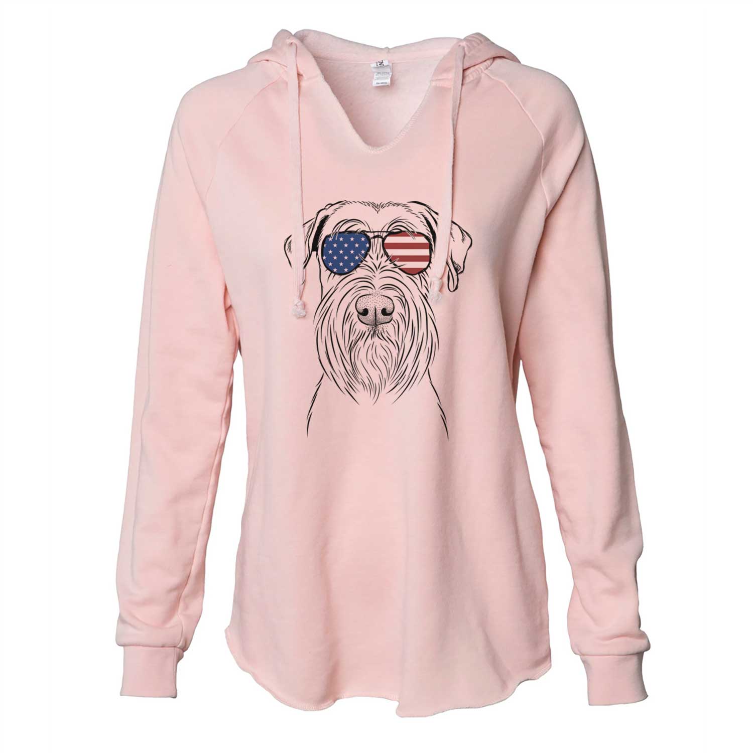 USA Milton the Schnauzer - Cali Wave Hooded Sweatshirt