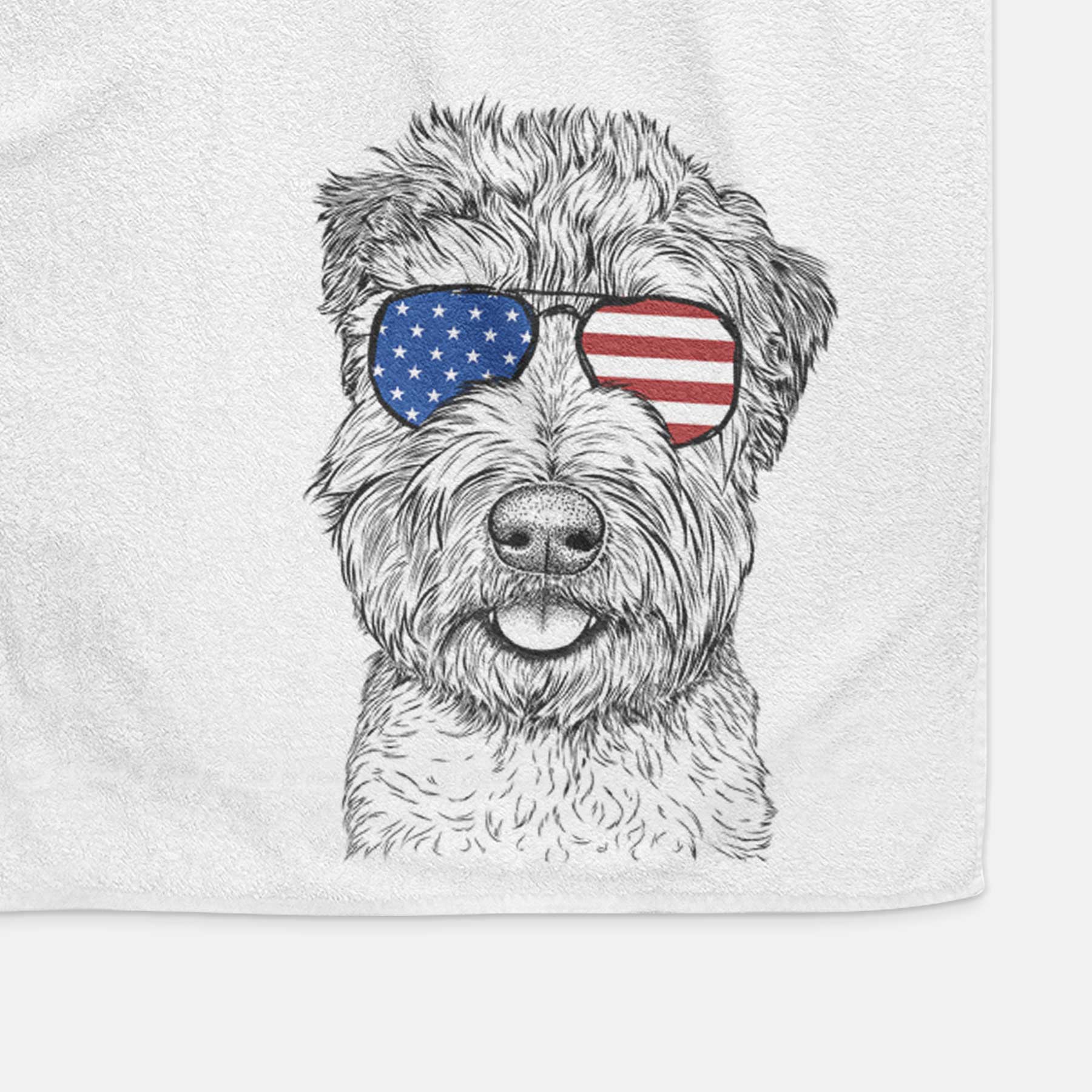 Milton the Soft Coated Wheaten Terrier Decorative Hand Towel