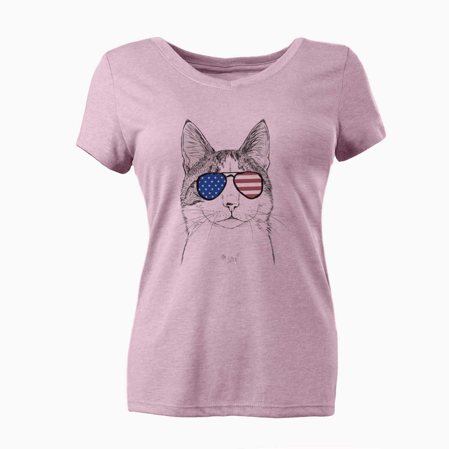 USA Mini Griffin the Domestic Shorthair Cat - Women's Perfect V-neck Shirt