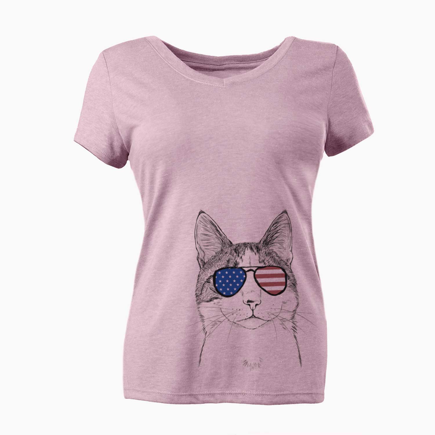 USA Mini Griffin the Domestic Shorthair Cat - Women's Perfect V-neck Shirt