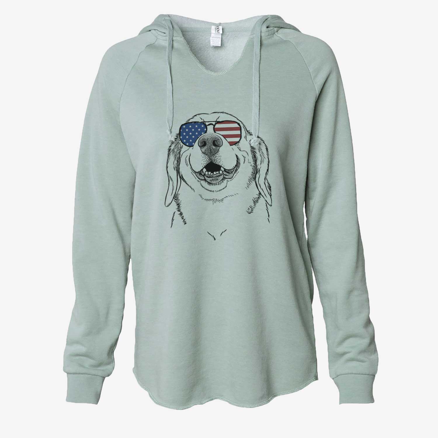 USA Minnie the Corgle - Cali Wave Hooded Sweatshirt