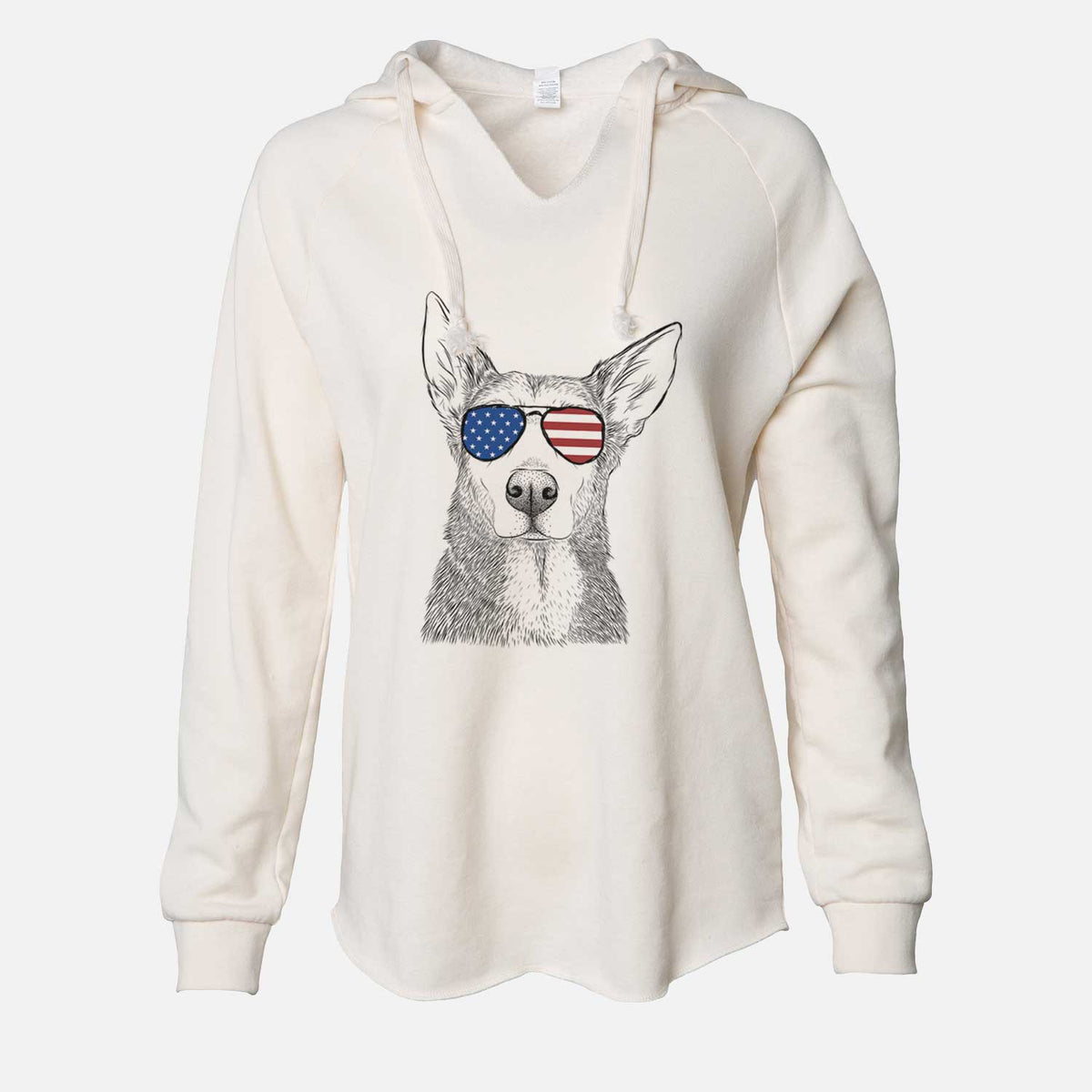 USA Misty the German Shepherd Mix - Cali Wave Hooded Sweatshirt