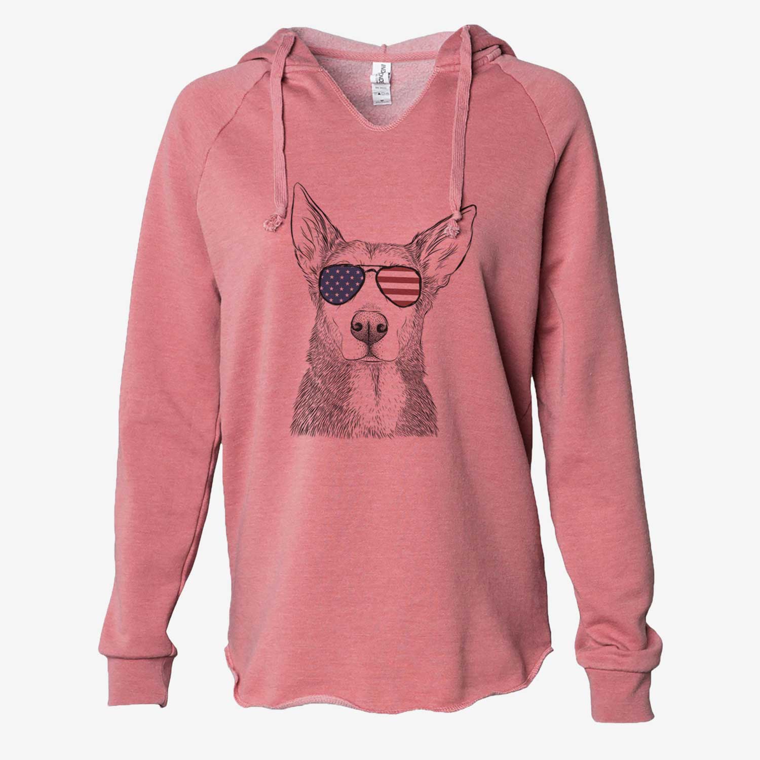 USA Misty the German Shepherd Mix - Cali Wave Hooded Sweatshirt