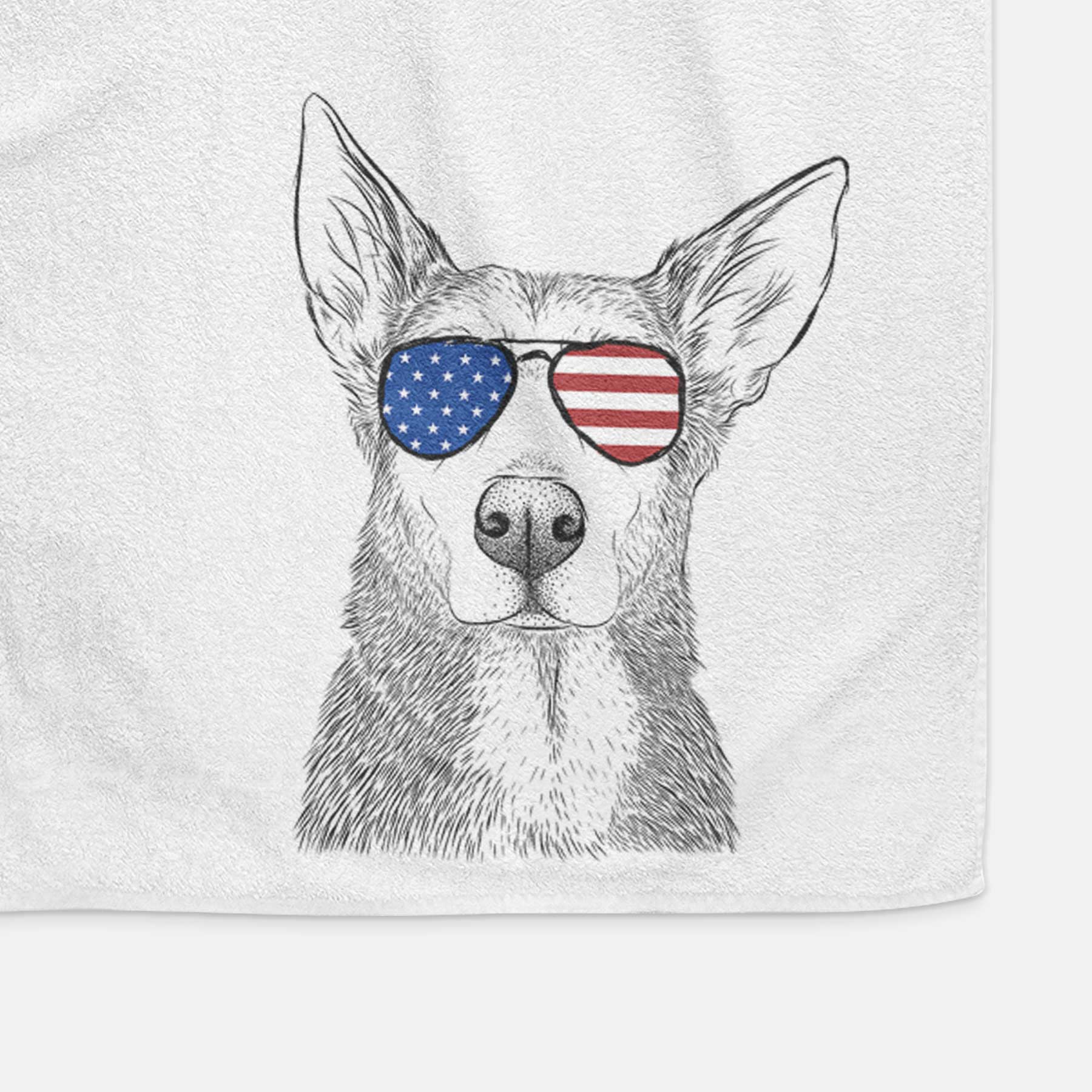 Misty the German Shepherd Mix Decorative Hand Towel