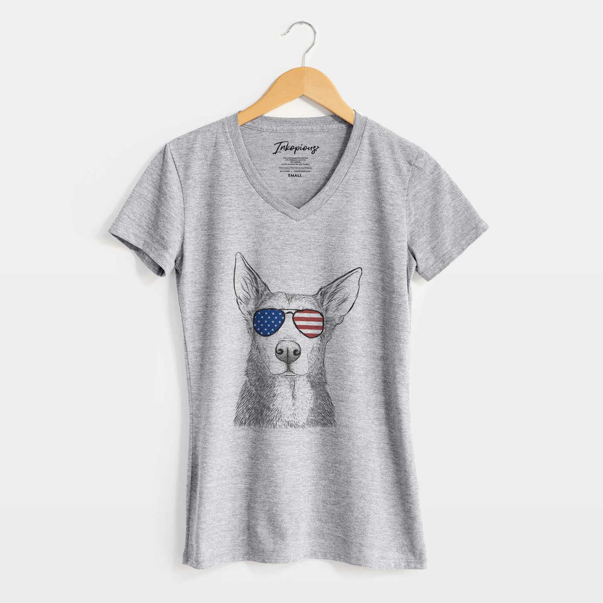 USA Misty the German Shepherd Mix - Women&#39;s Perfect V-neck Shirt