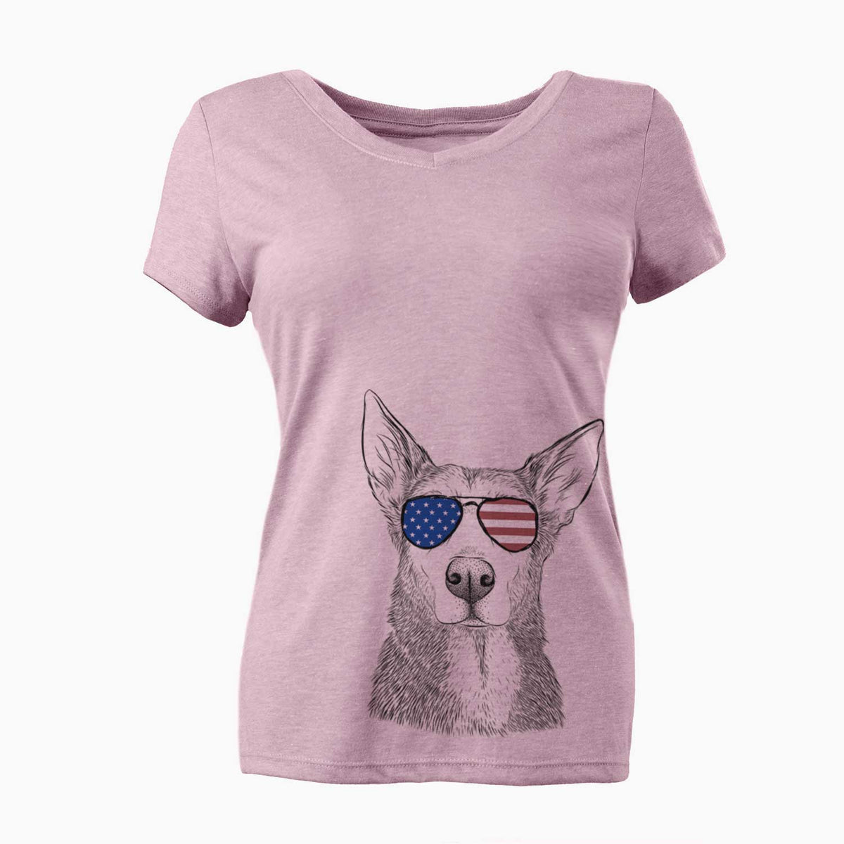 USA Misty the German Shepherd Mix - Women's Perfect V-neck Shirt