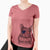 USA Mojo the Chinchilla - Women's Perfect V-neck Shirt