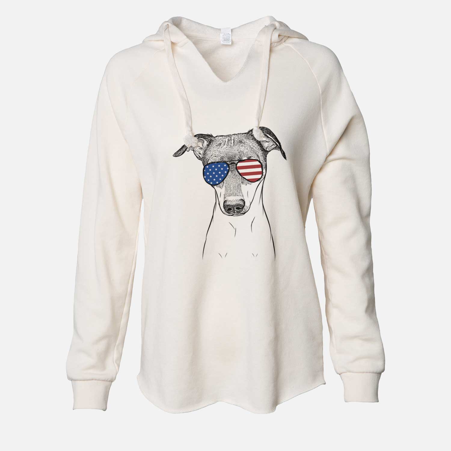 USA Momo the Japanese Terrier - Cali Wave Hooded Sweatshirt