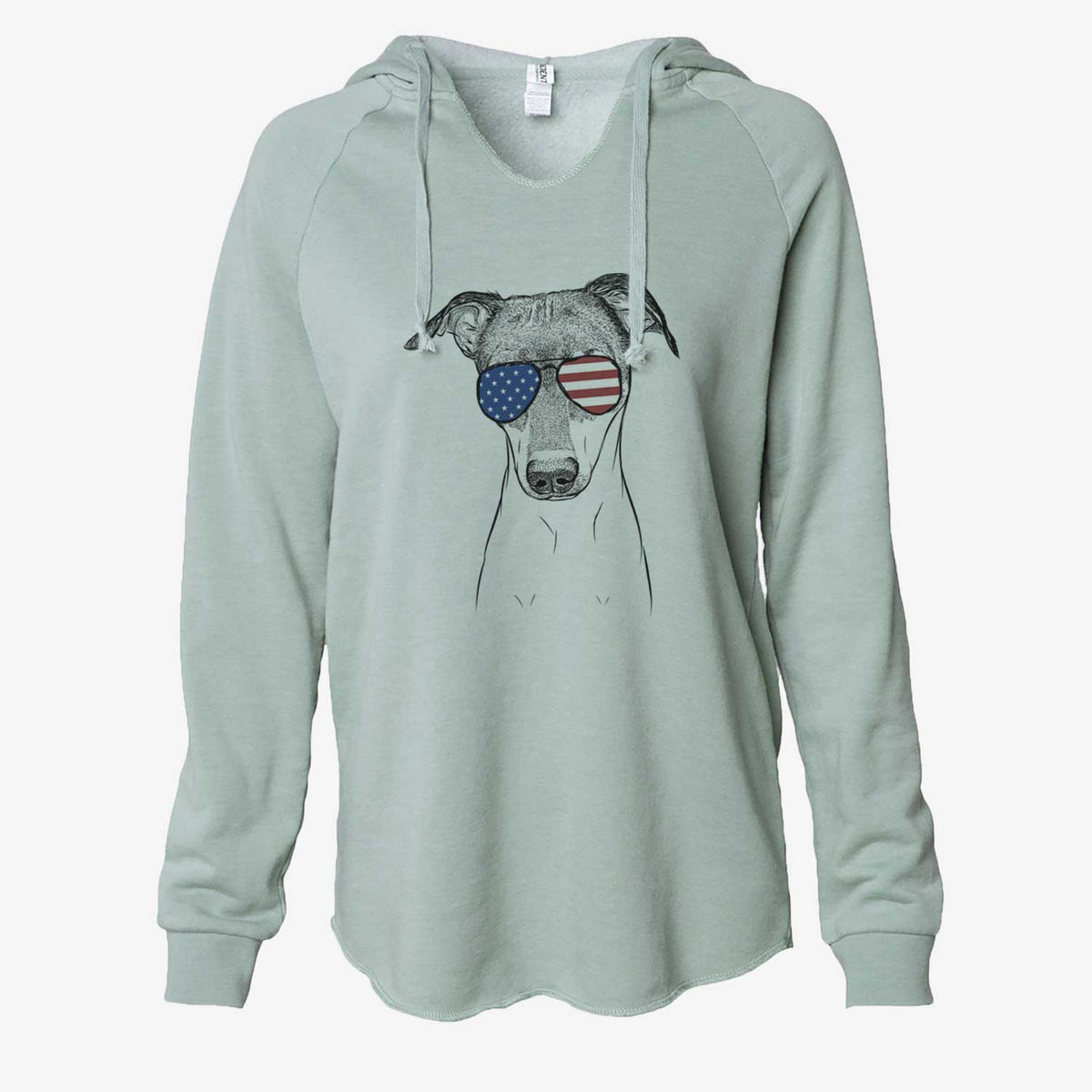 USA Momo the Japanese Terrier - Cali Wave Hooded Sweatshirt