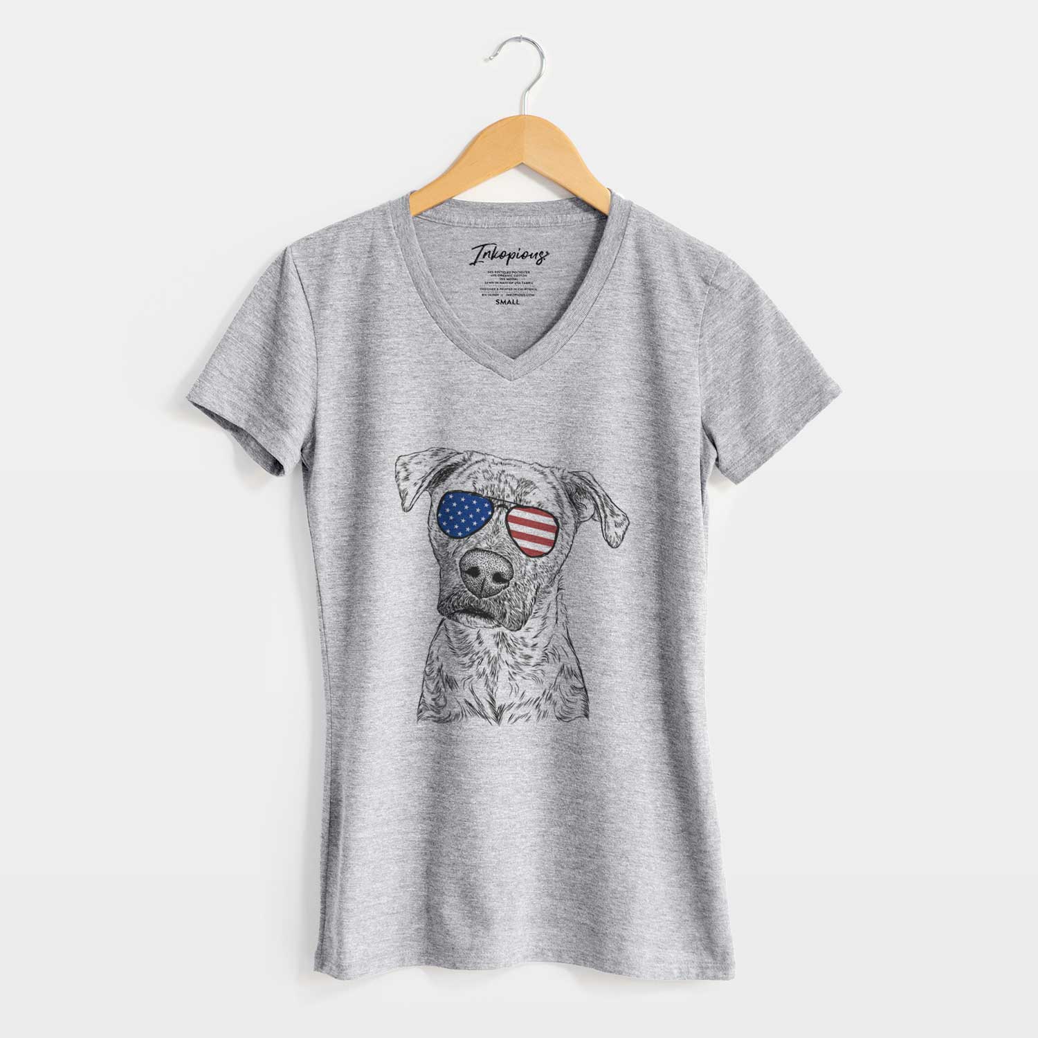 USA Monster Baby the Pitbull Mix - Women's Perfect V-neck Shirt