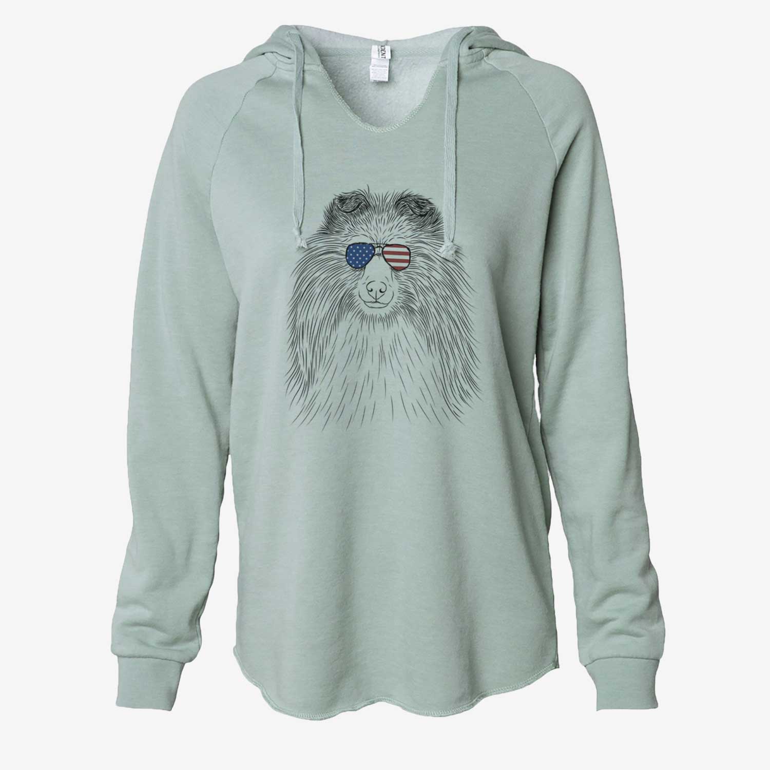 USA Moxie the Shetland Sheepdog - Cali Wave Hooded Sweatshirt