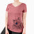 USA Mr. Maverick the Keeshond - Women's Perfect V-neck Shirt