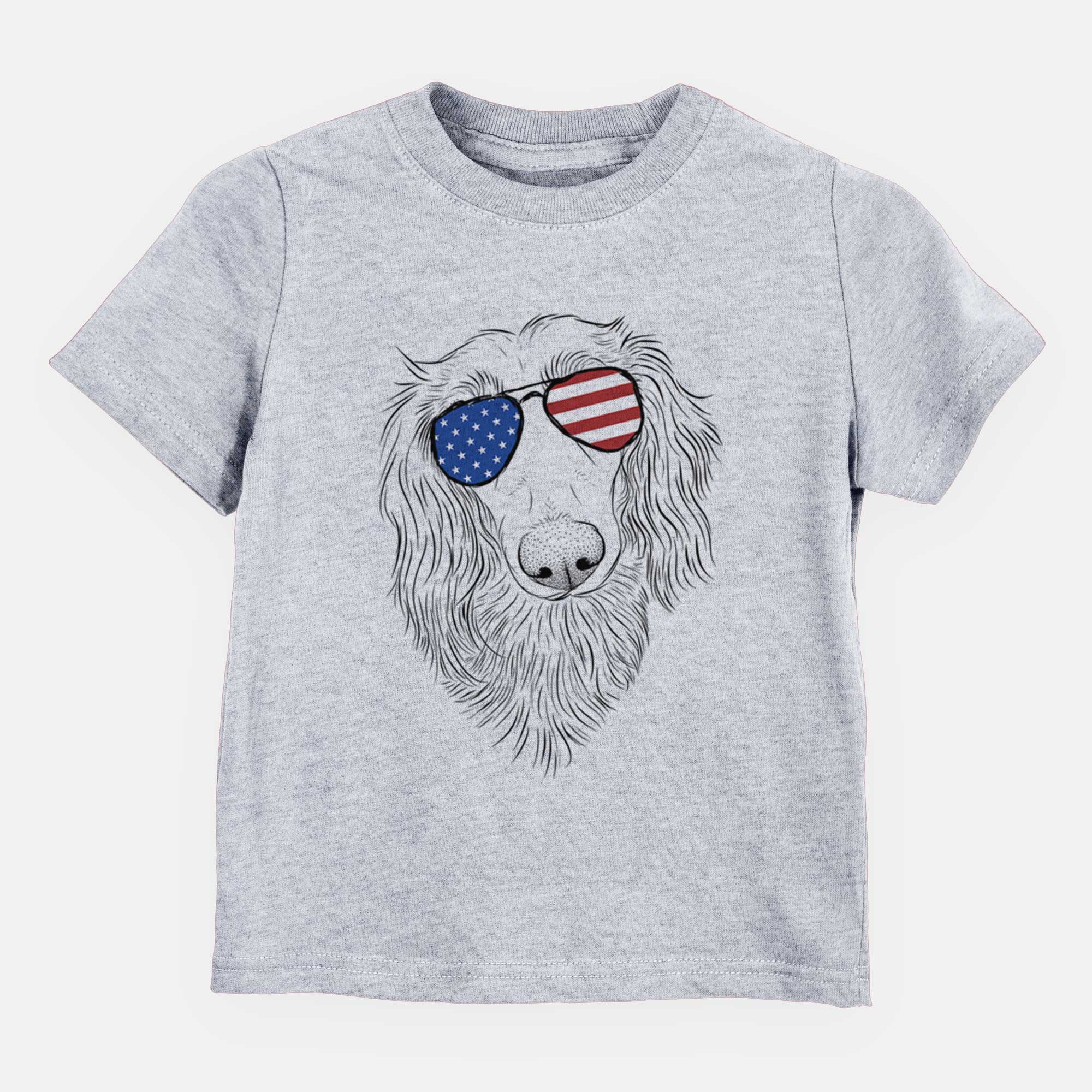 USA Mr. Rusty the Long Haired Dachshund - Kids/Youth/Toddler Shirt