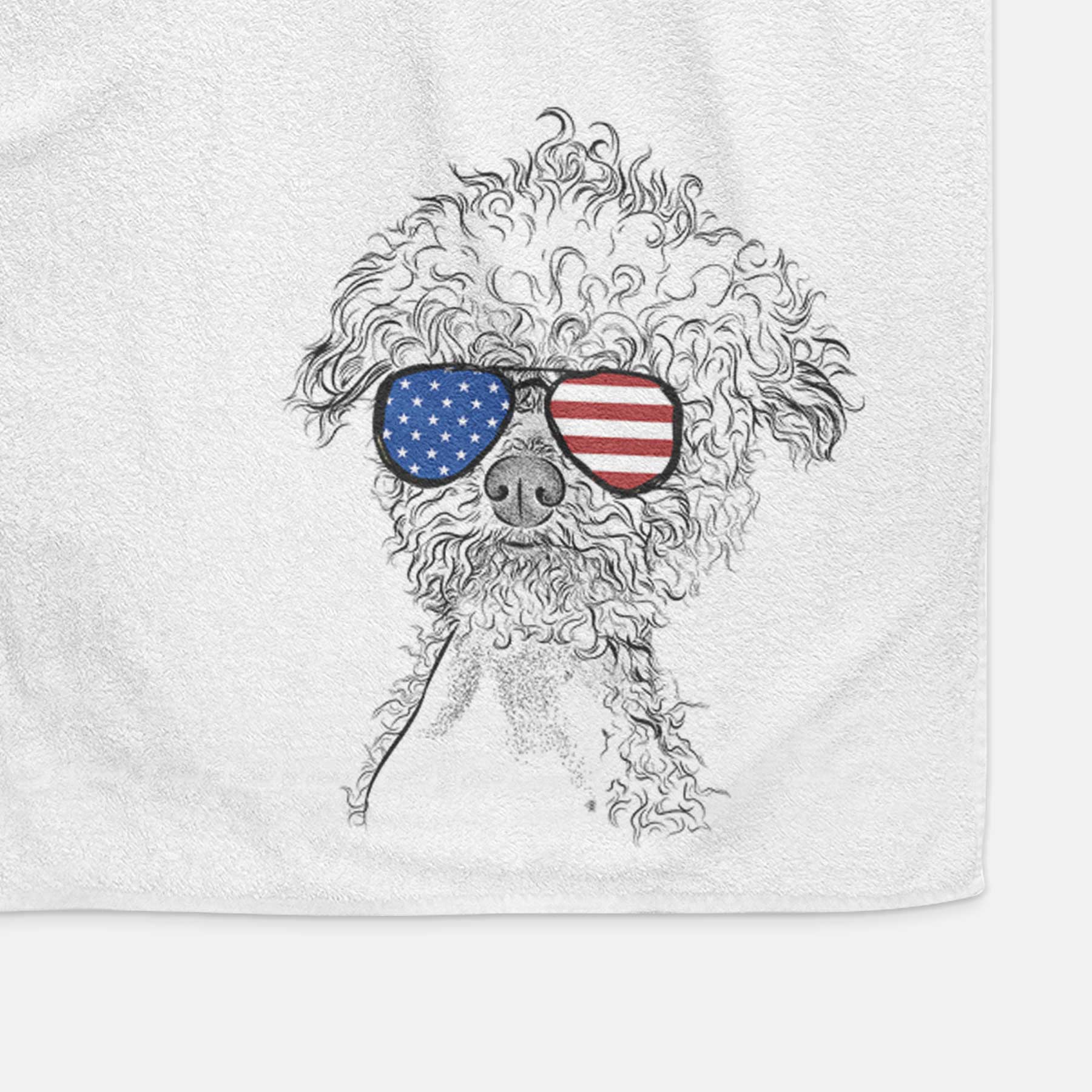 Muffin the Poodle Decorative Hand Towel