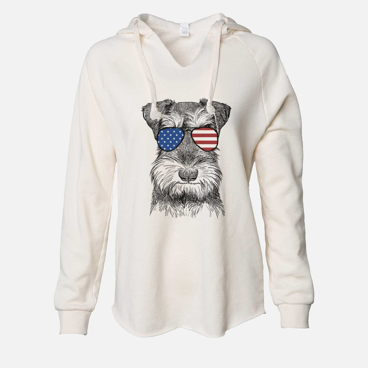 USA Murphy the Mini Schnauzer - Cali Wave Hooded Sweatshirt