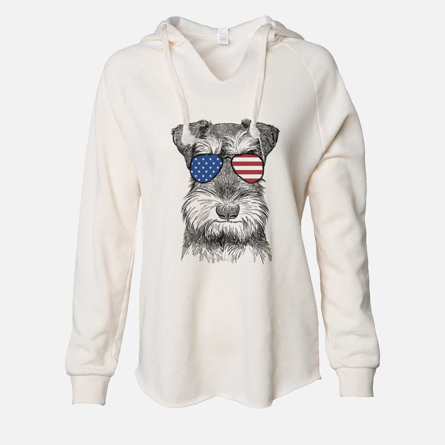 USA Murphy the Mini Schnauzer - Cali Wave Hooded Sweatshirt