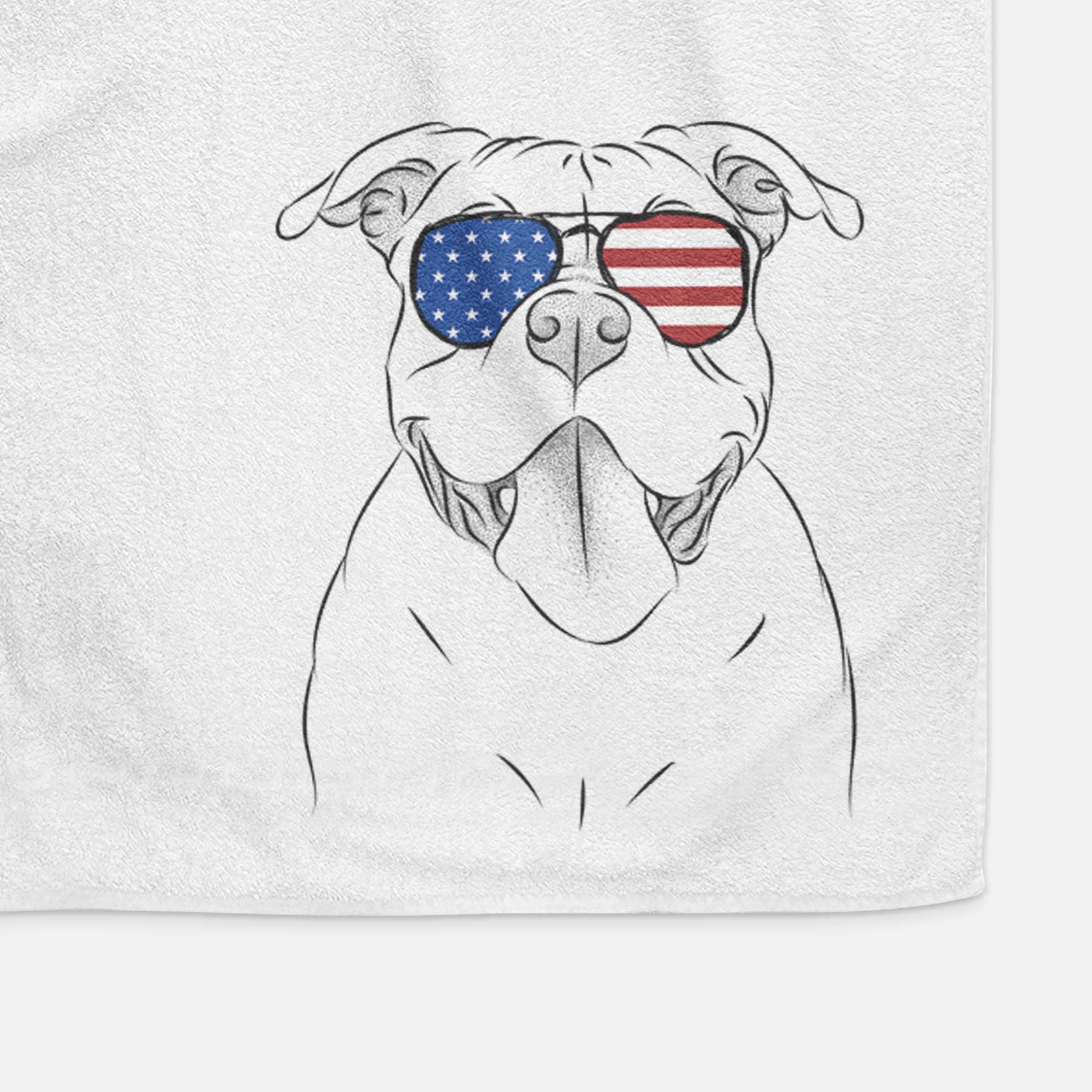 Nacho the American Bully Decorative Hand Towel