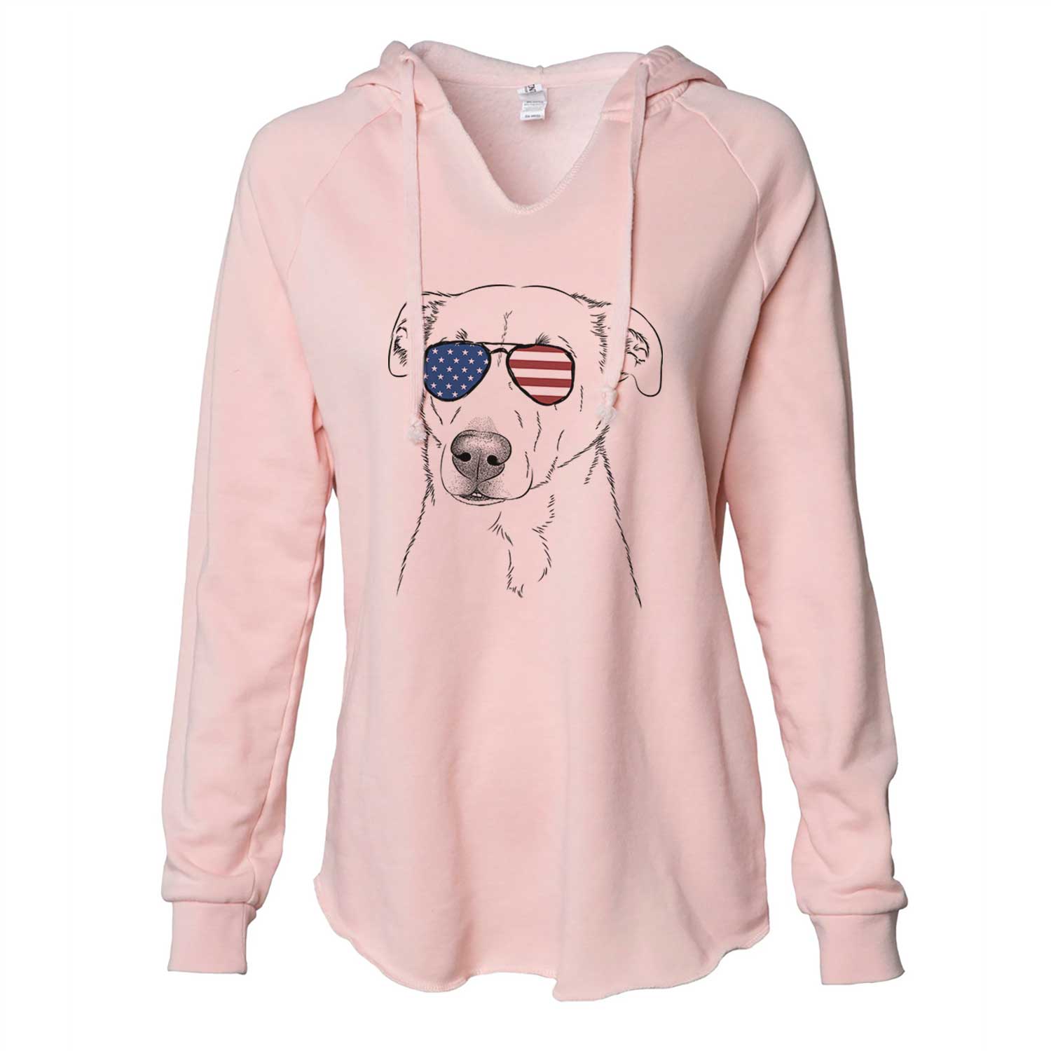 USA Nala the American Staffordshire Terrier - Cali Wave Hooded Sweatshirt