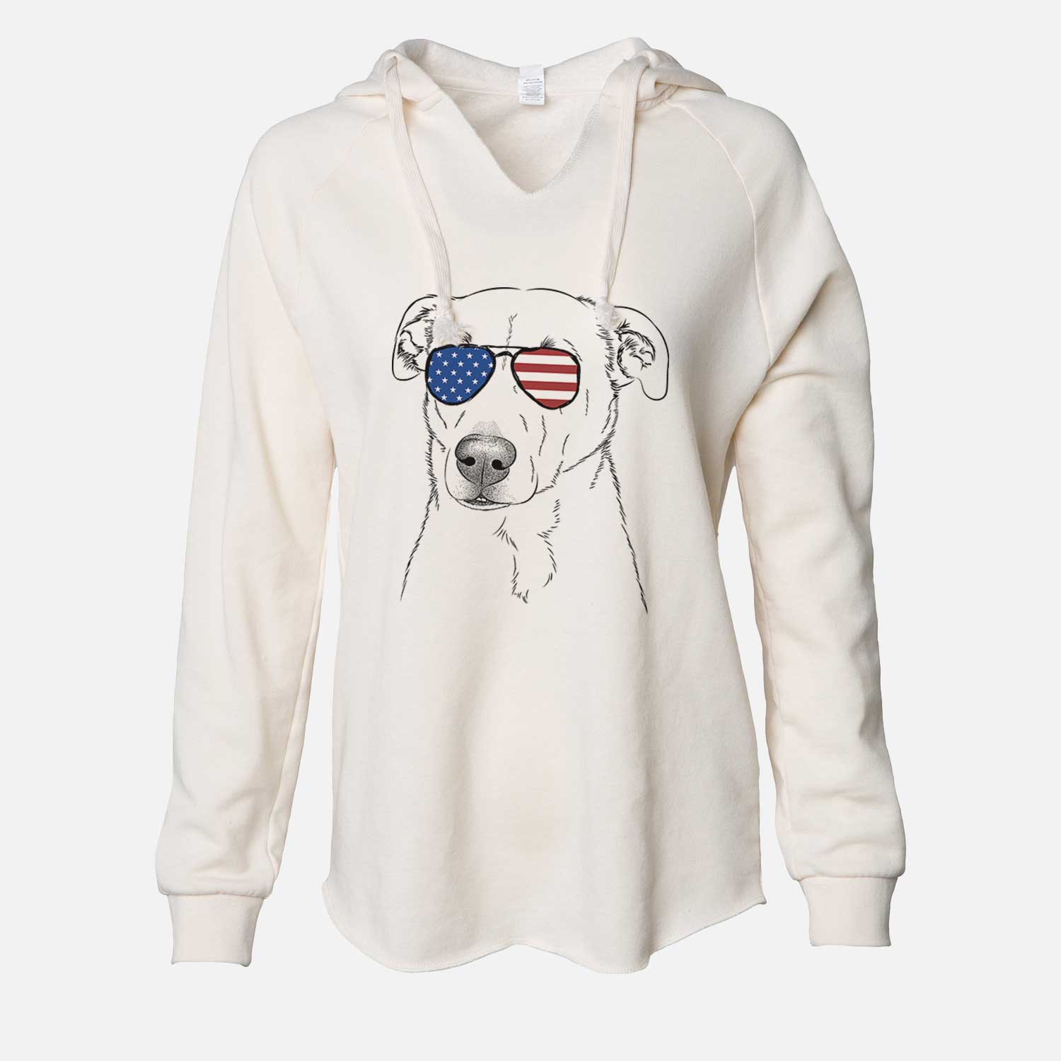 USA Nala the American Staffordshire Terrier - Cali Wave Hooded Sweatshirt