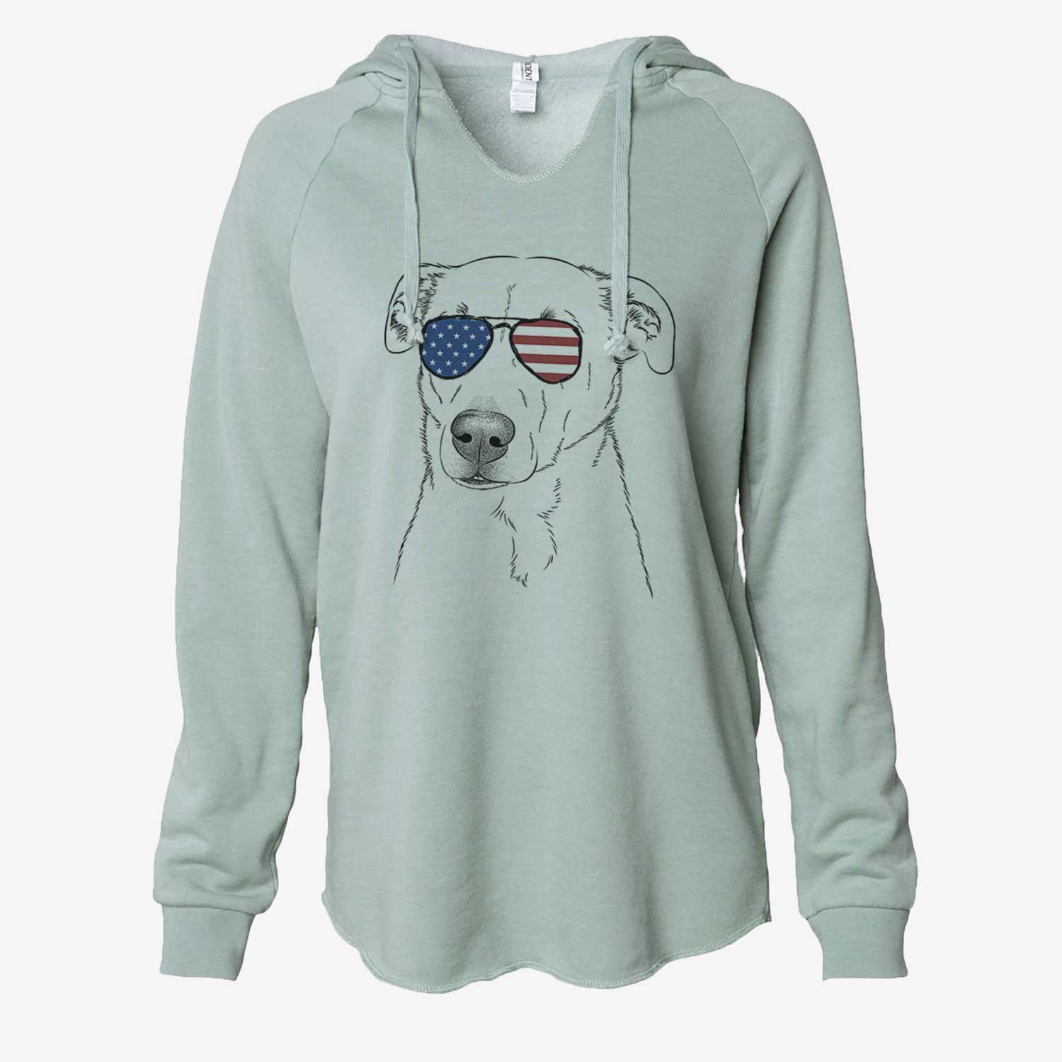 USA Nala the American Staffordshire Terrier - Cali Wave Hooded Sweatshirt