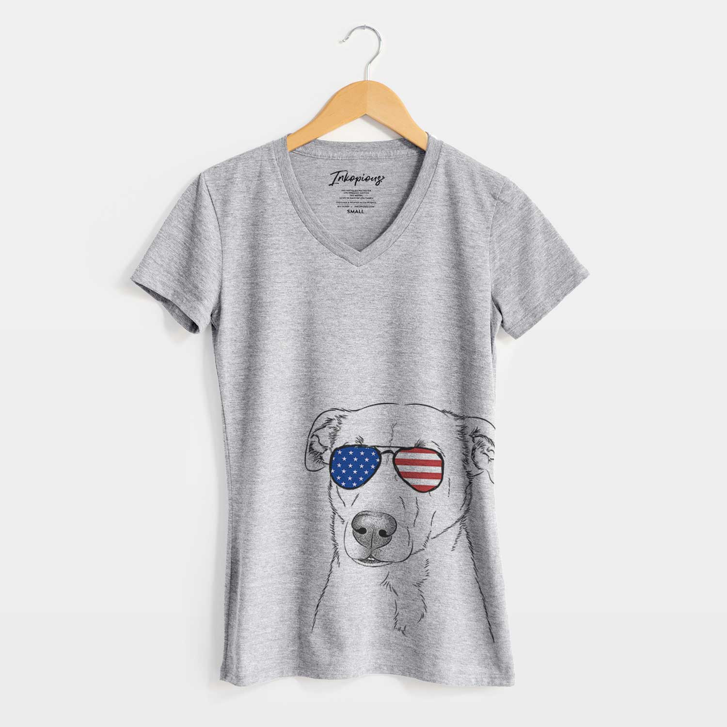 USA Nala the American Staffordshire Terrier - Women's Perfect V-neck Shirt