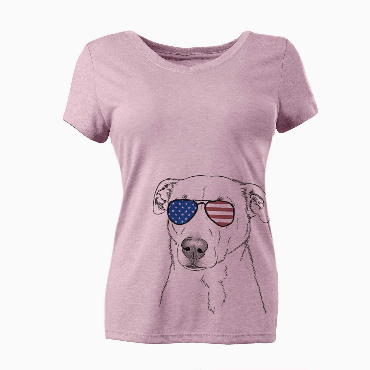 USA Nala the American Staffordshire Terrier - Women's Perfect V-neck Shirt