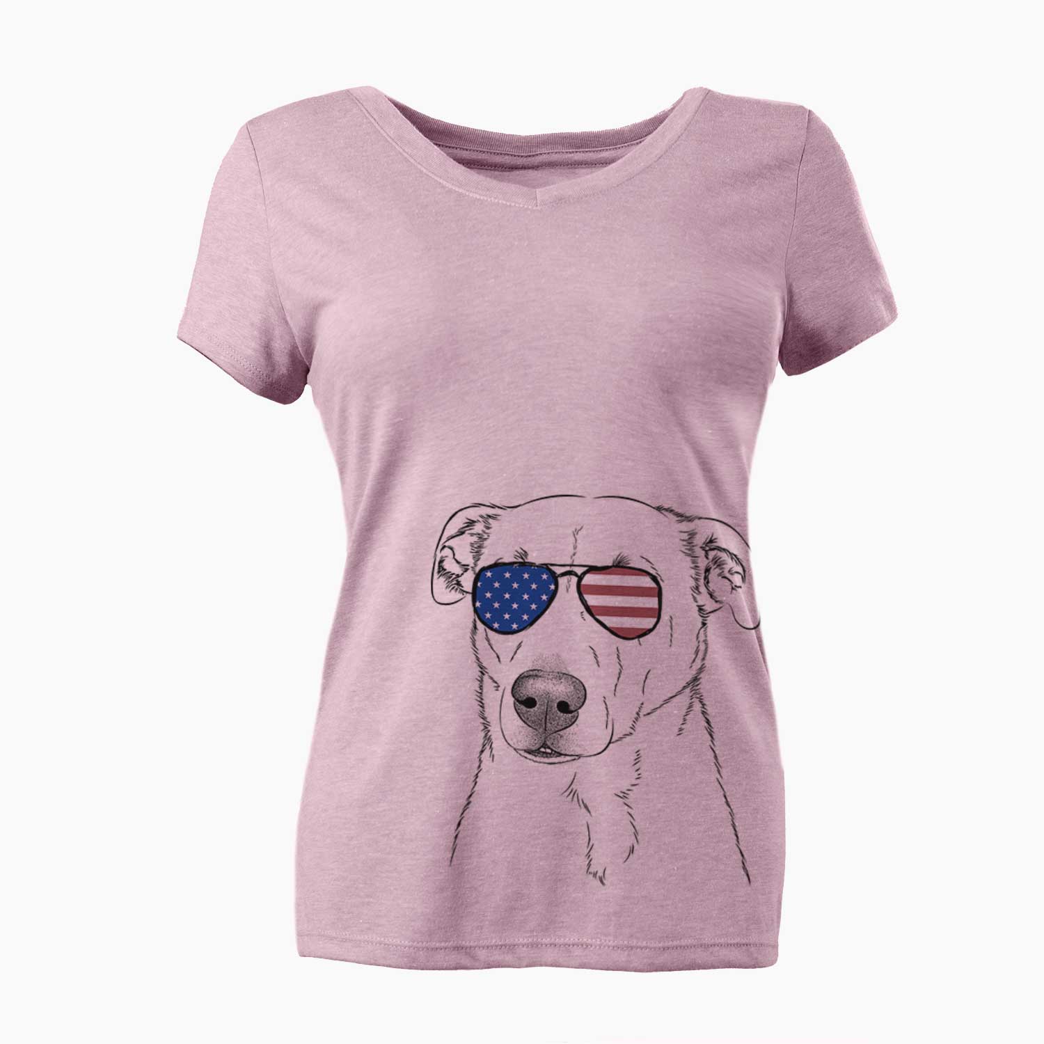 USA Nala the American Staffordshire Terrier - Women's Perfect V-neck Shirt