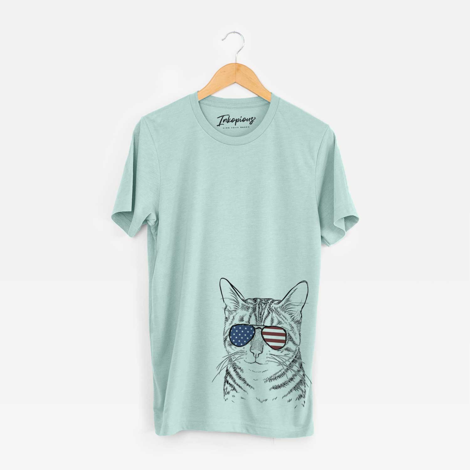 USA Nell the Tabby Cat - Unisex Crewneck