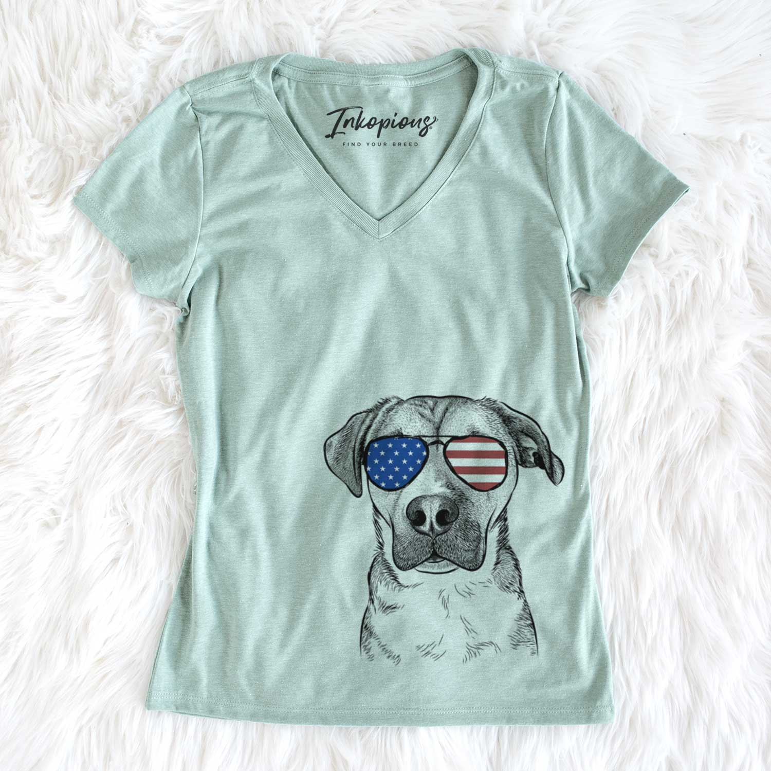 USA Nemo the Mixed Breed - Women's Perfect V-neck Shirt