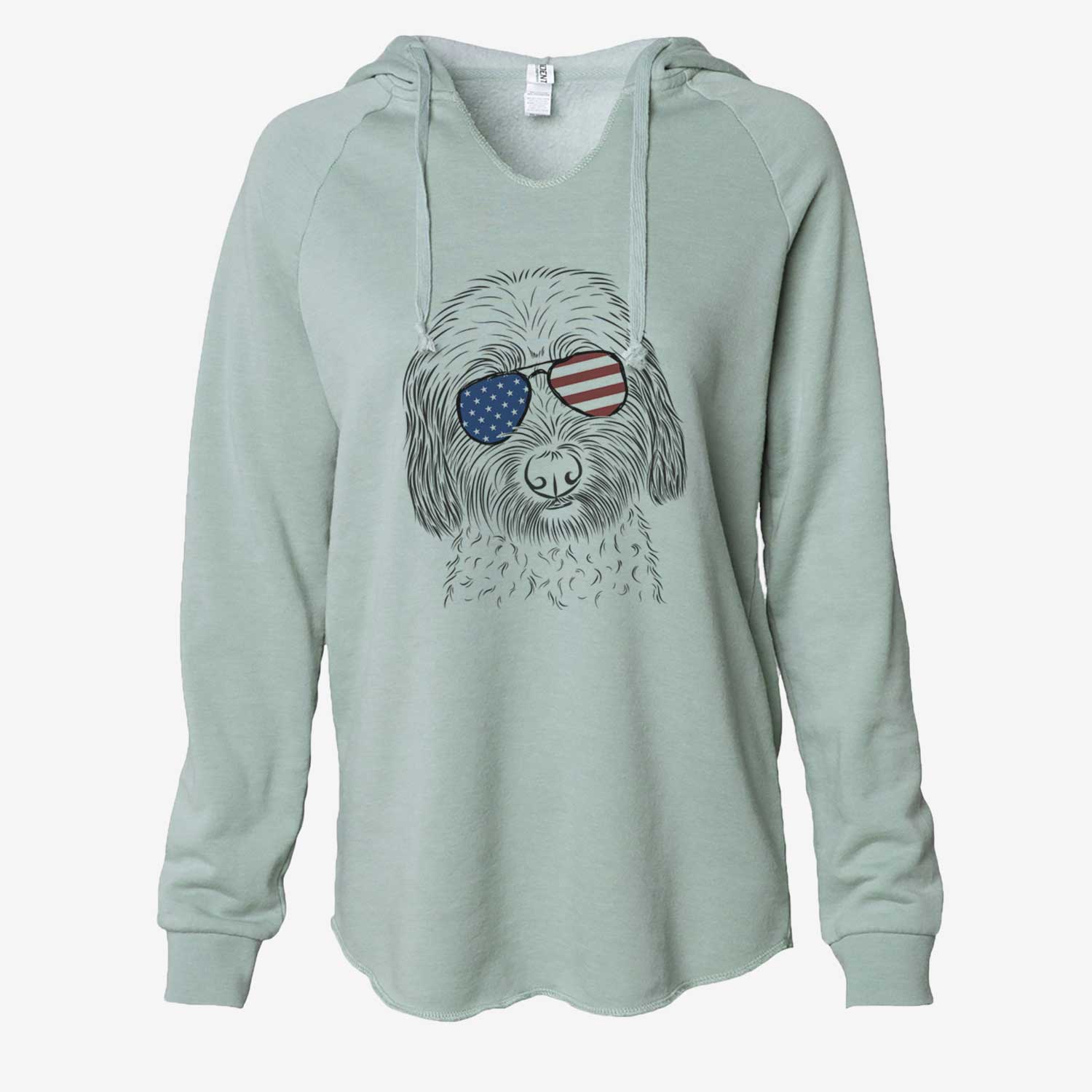 USA Niles the Soft Coated Wheaten Terrier - Cali Wave Hooded Sweatshirt