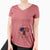 USA Nora the American Bulldog Mix - Women's Perfect V-neck Shirt