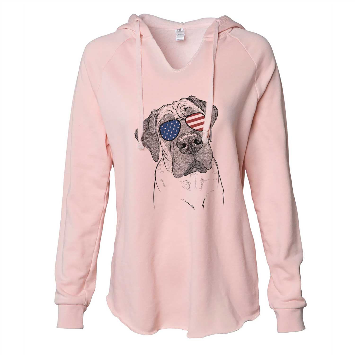 USA Nutterbutter the English Mastiff - Cali Wave Hooded Sweatshirt