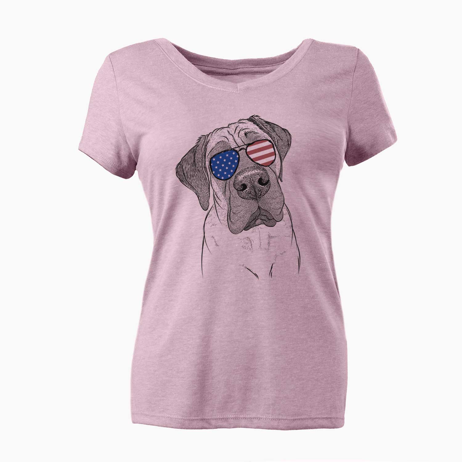 USA Nutterbutter the English Mastiff - Women's Perfect V-neck Shirt