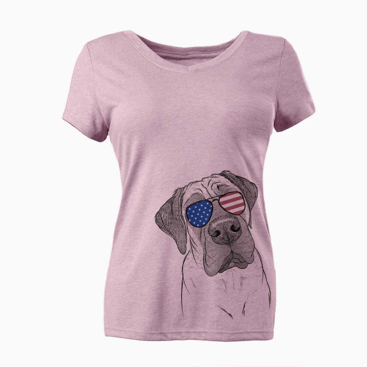 USA Nutterbutter the English Mastiff - Women's Perfect V-neck Shirt