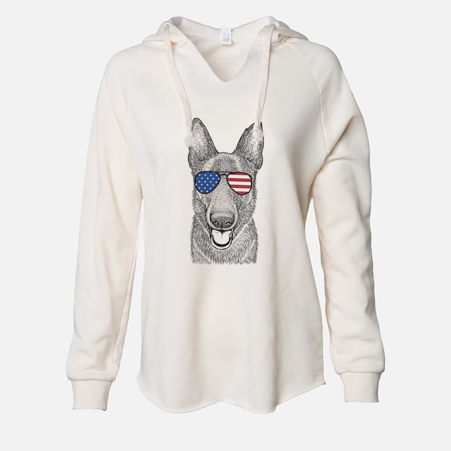 USA Nyx the German Shepherd - Cali Wave Hooded Sweatshirt