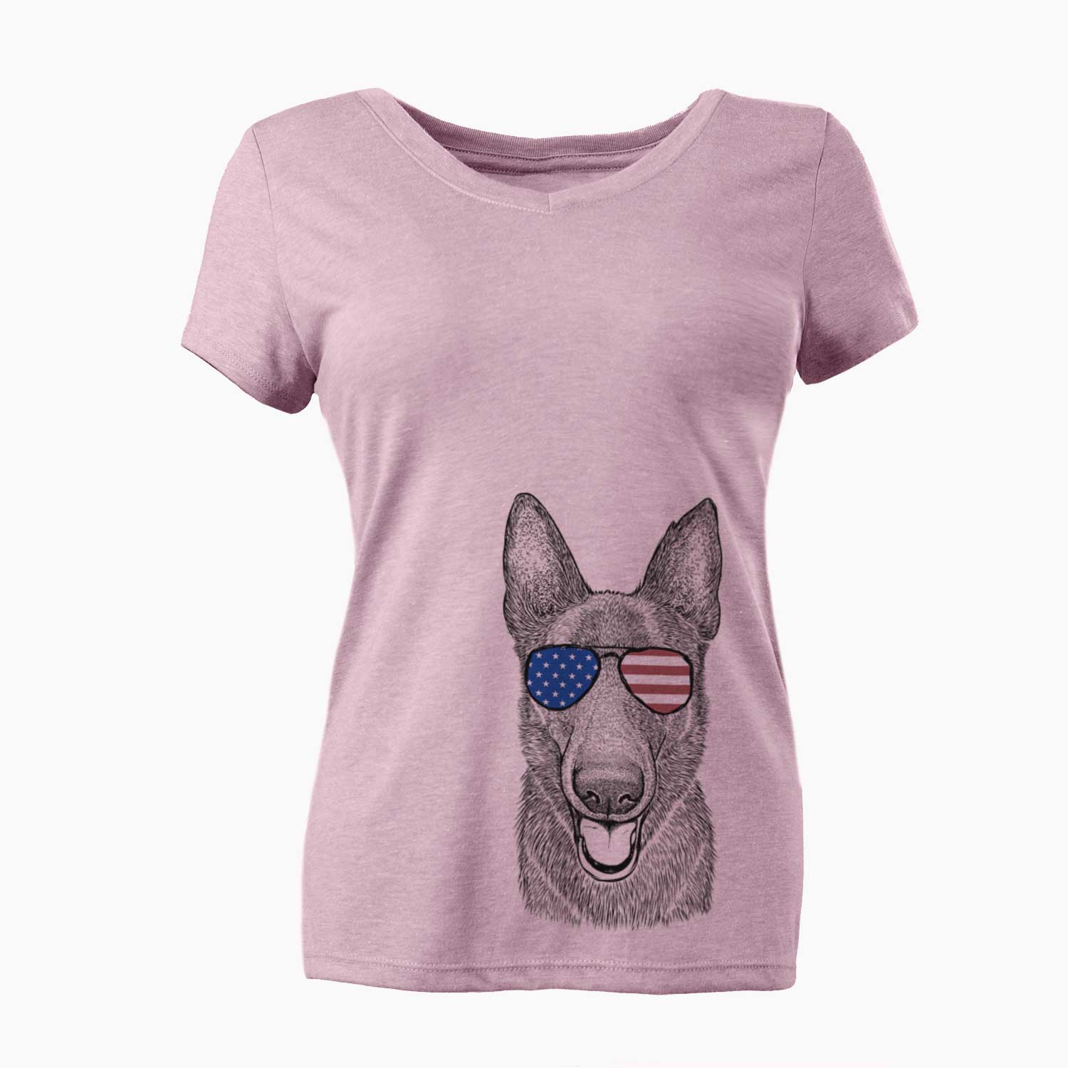 USA Nyx the German Shepherd - Women's Perfect V-neck Shirt