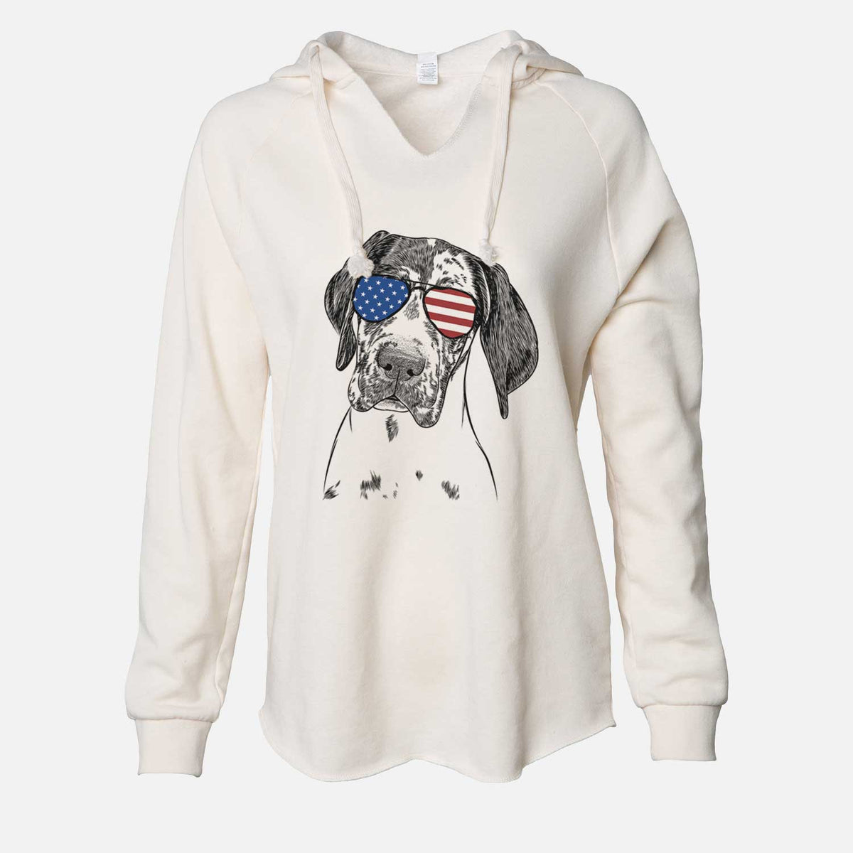 USA Nyx the Great Dane - Cali Wave Hooded Sweatshirt