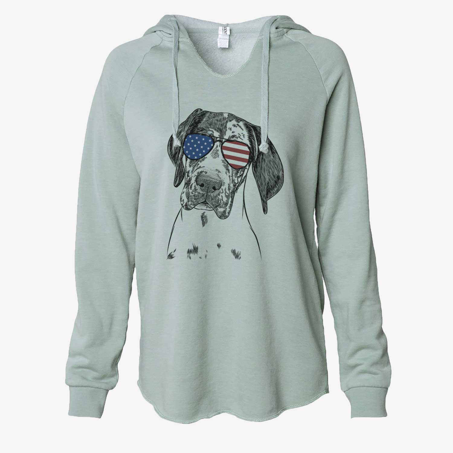 USA Nyx the Great Dane - Cali Wave Hooded Sweatshirt