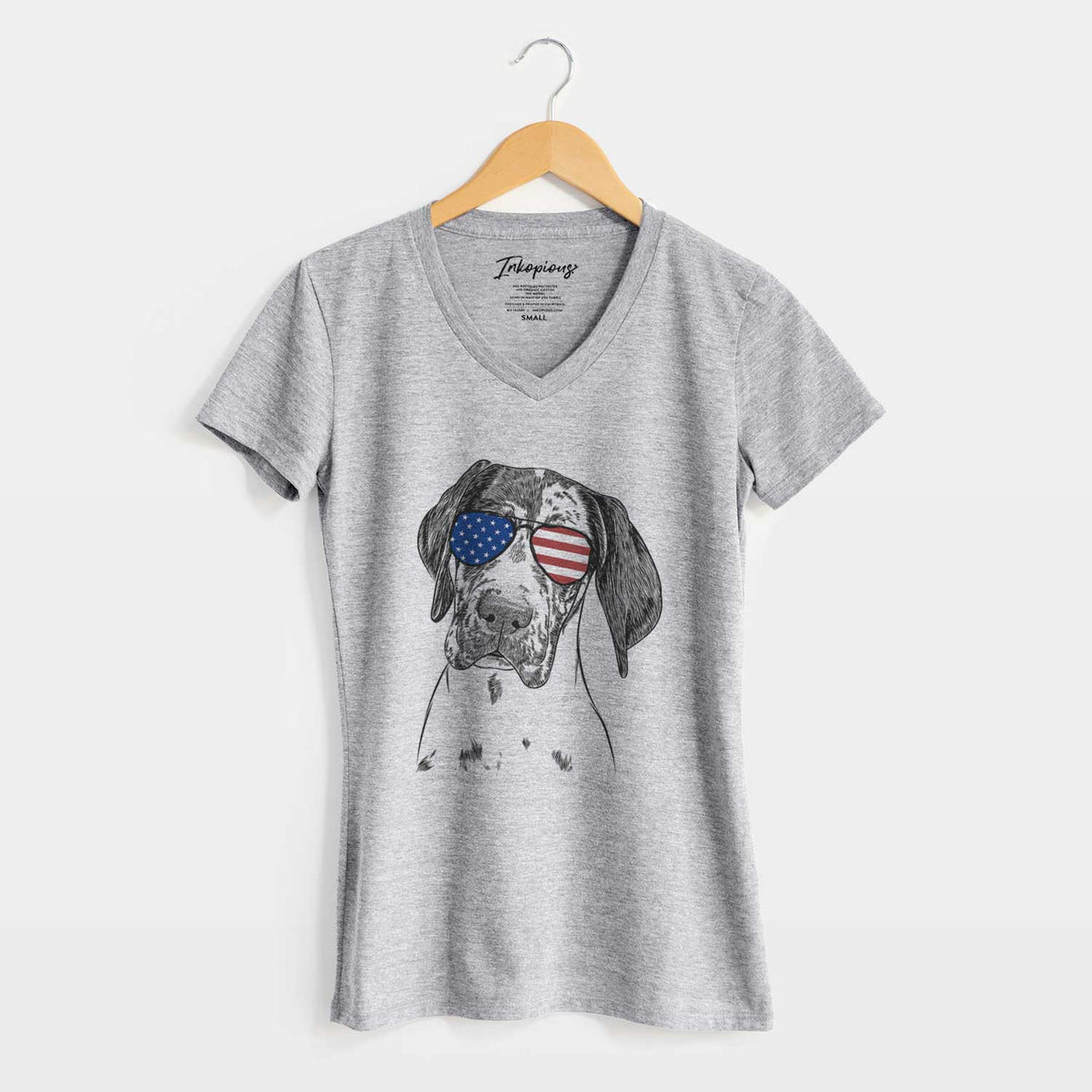 USA Nyx the Great Dane - Women&#39;s Perfect V-neck Shirt