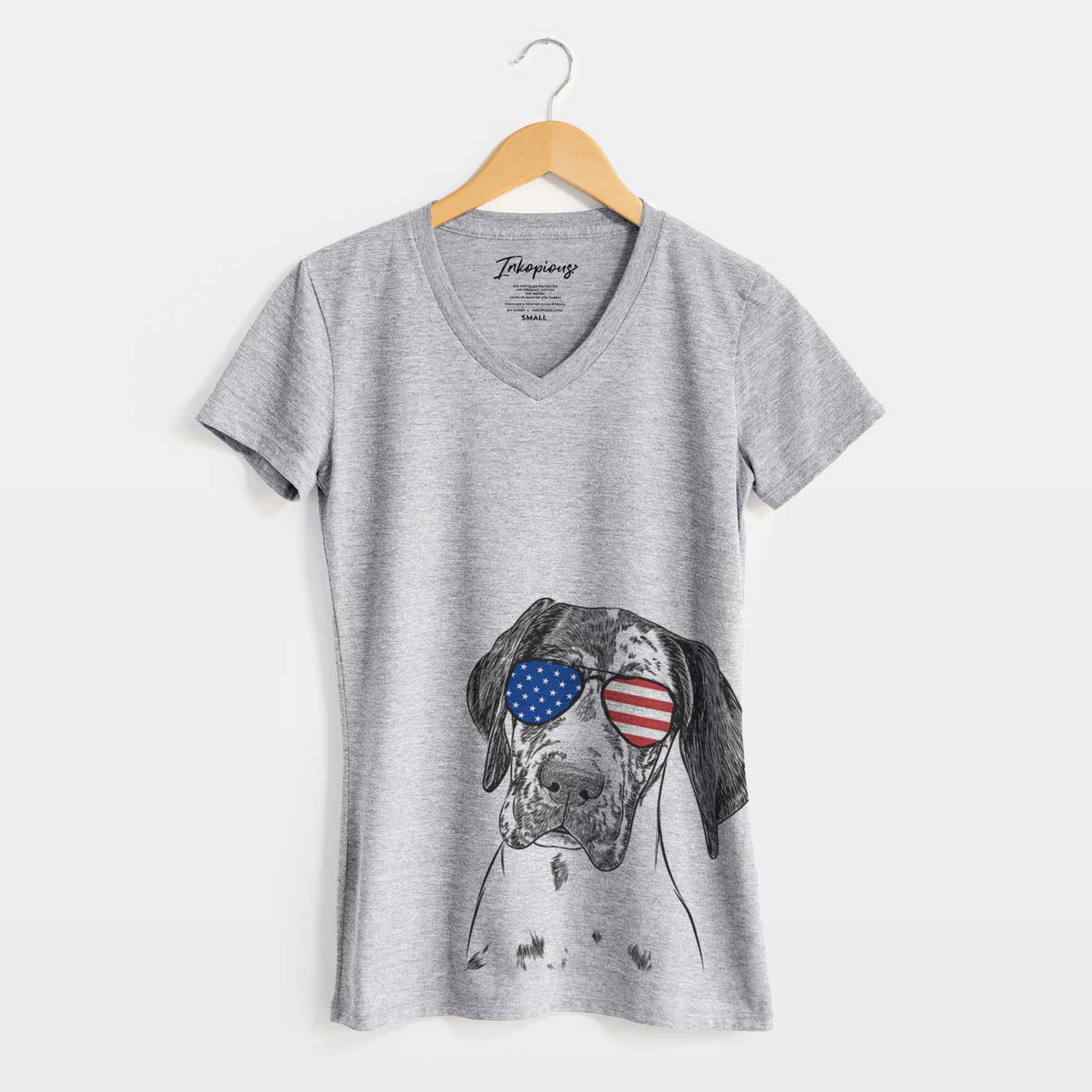 USA Nyx the Great Dane - Women's Perfect V-neck Shirt