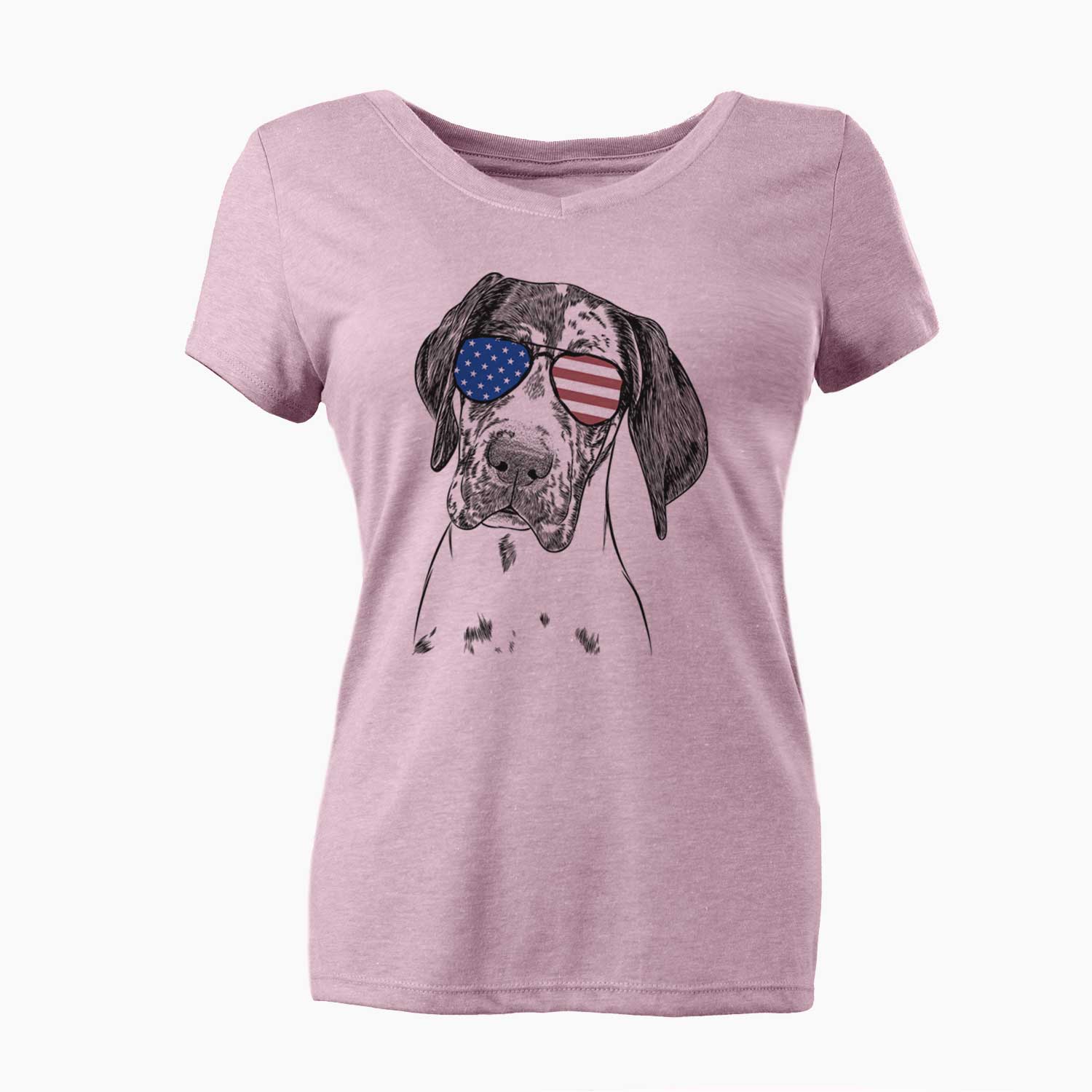 USA Nyx the Great Dane - Women's Perfect V-neck Shirt