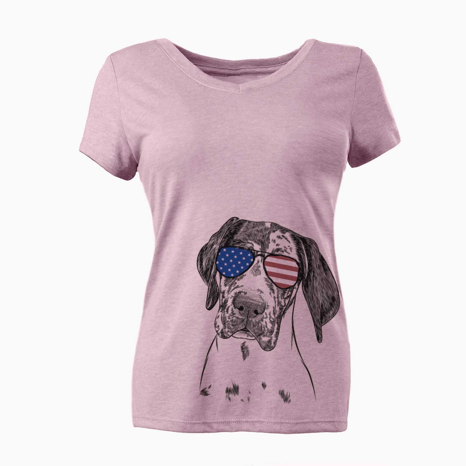 USA Nyx the Great Dane - Women's Perfect V-neck Shirt