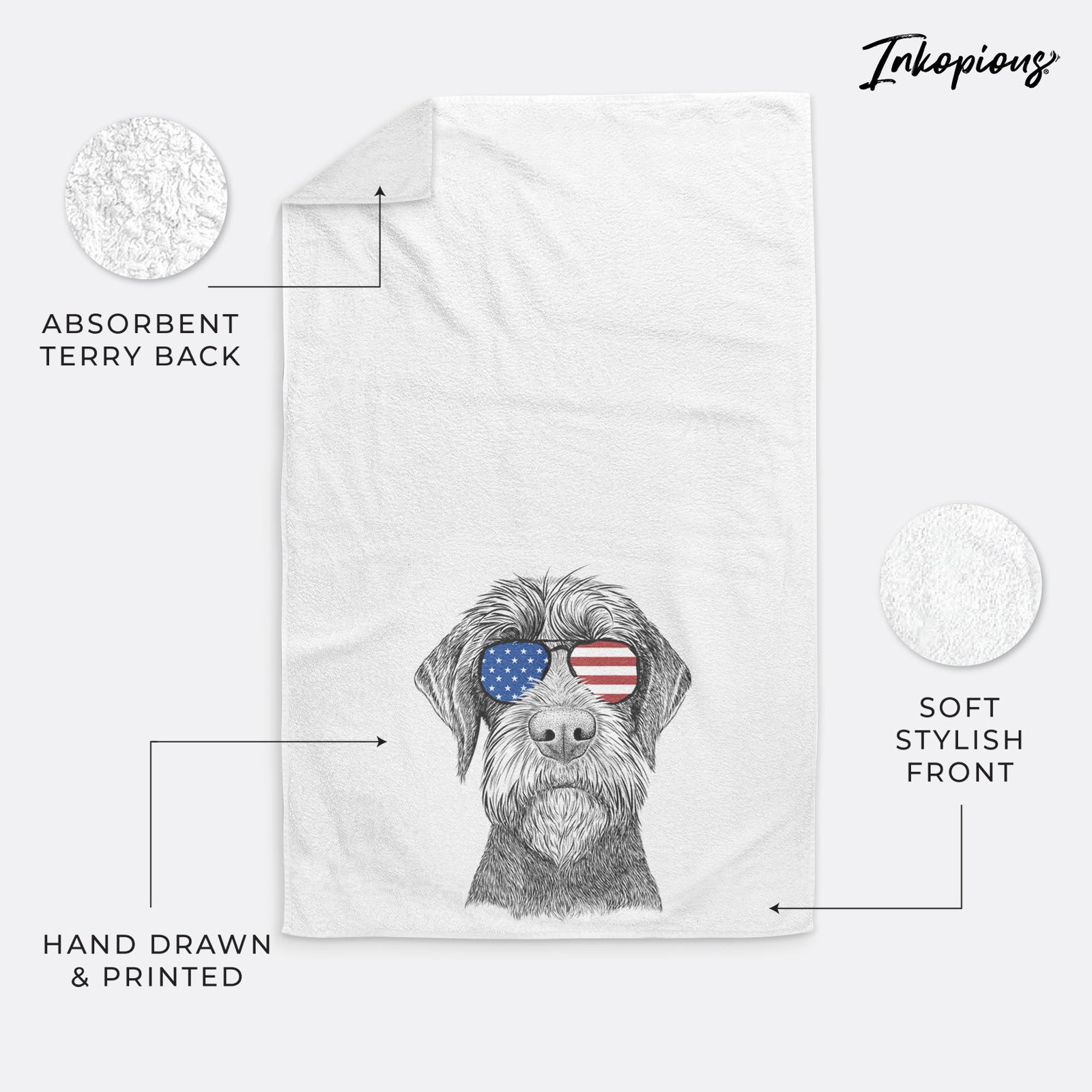 Oakley the Pudelpointer Decorative Hand Towel