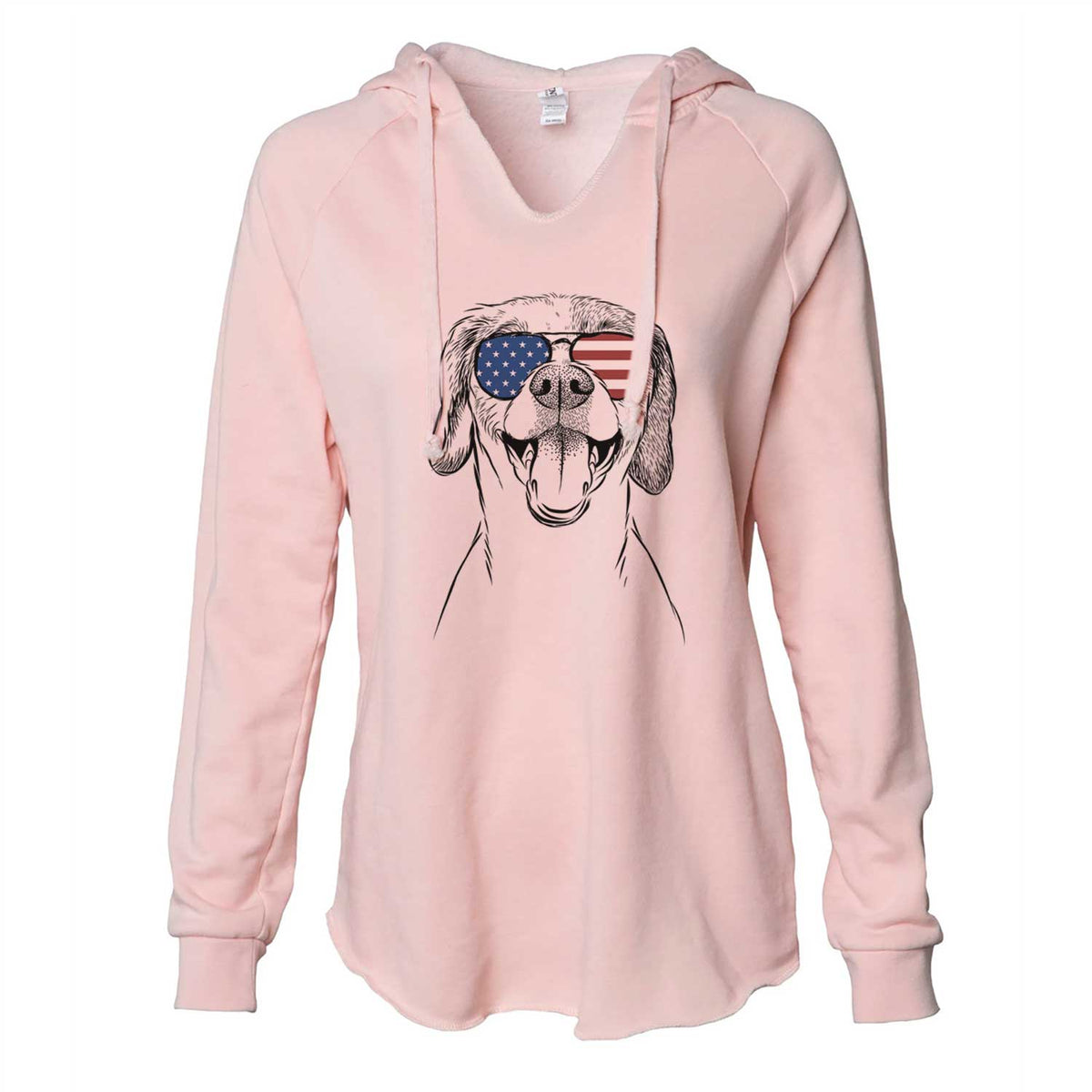 USA Obi the Beagle Mix - Cali Wave Hooded Sweatshirt