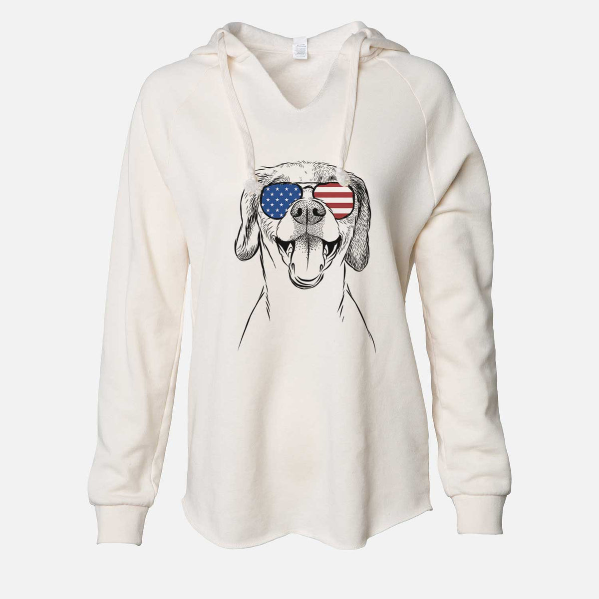 USA Obi the Beagle Mix - Cali Wave Hooded Sweatshirt