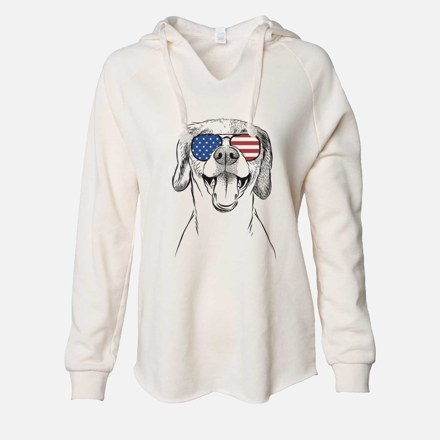 USA Obi the Beagle Mix - Cali Wave Hooded Sweatshirt