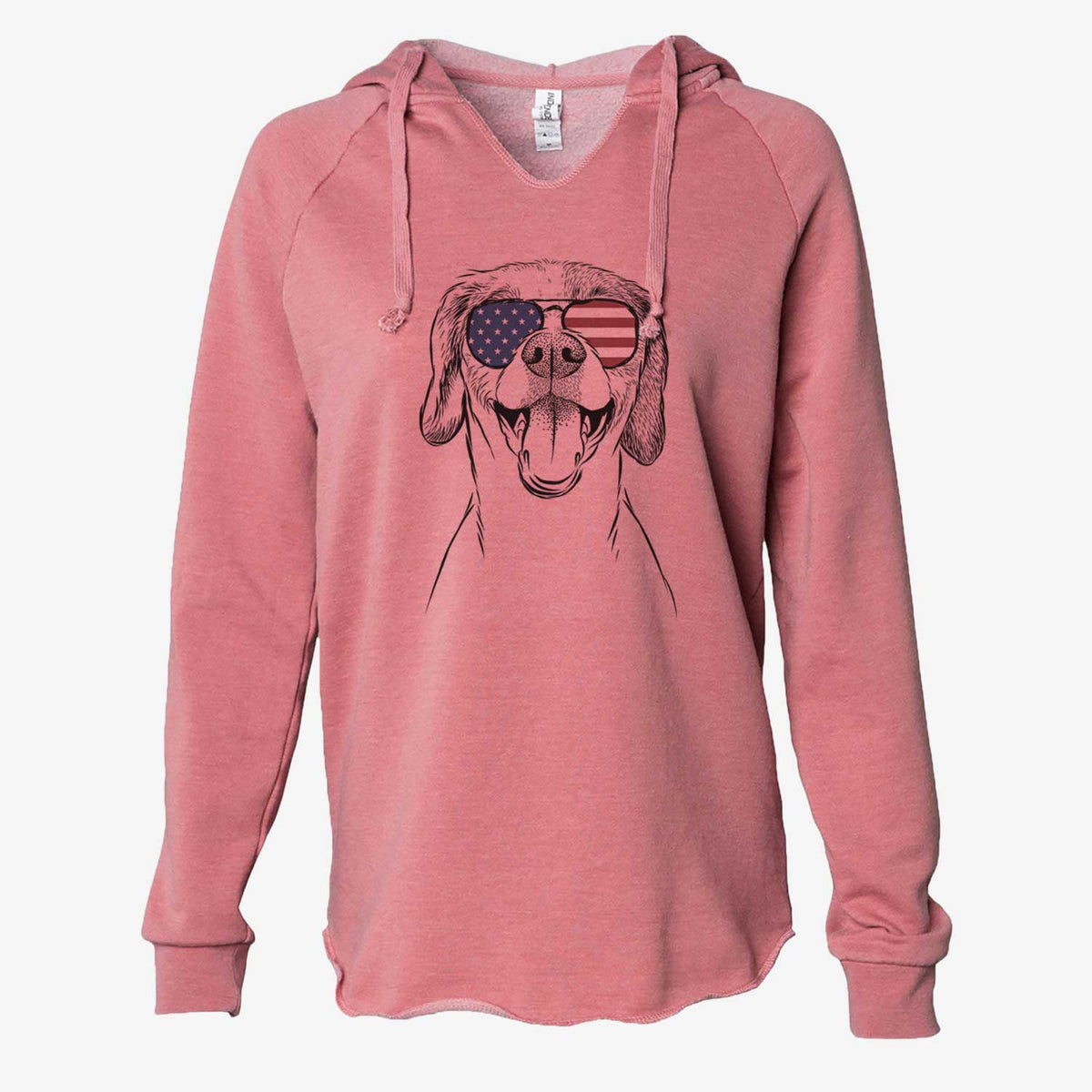 USA Obi the Beagle Mix - Cali Wave Hooded Sweatshirt